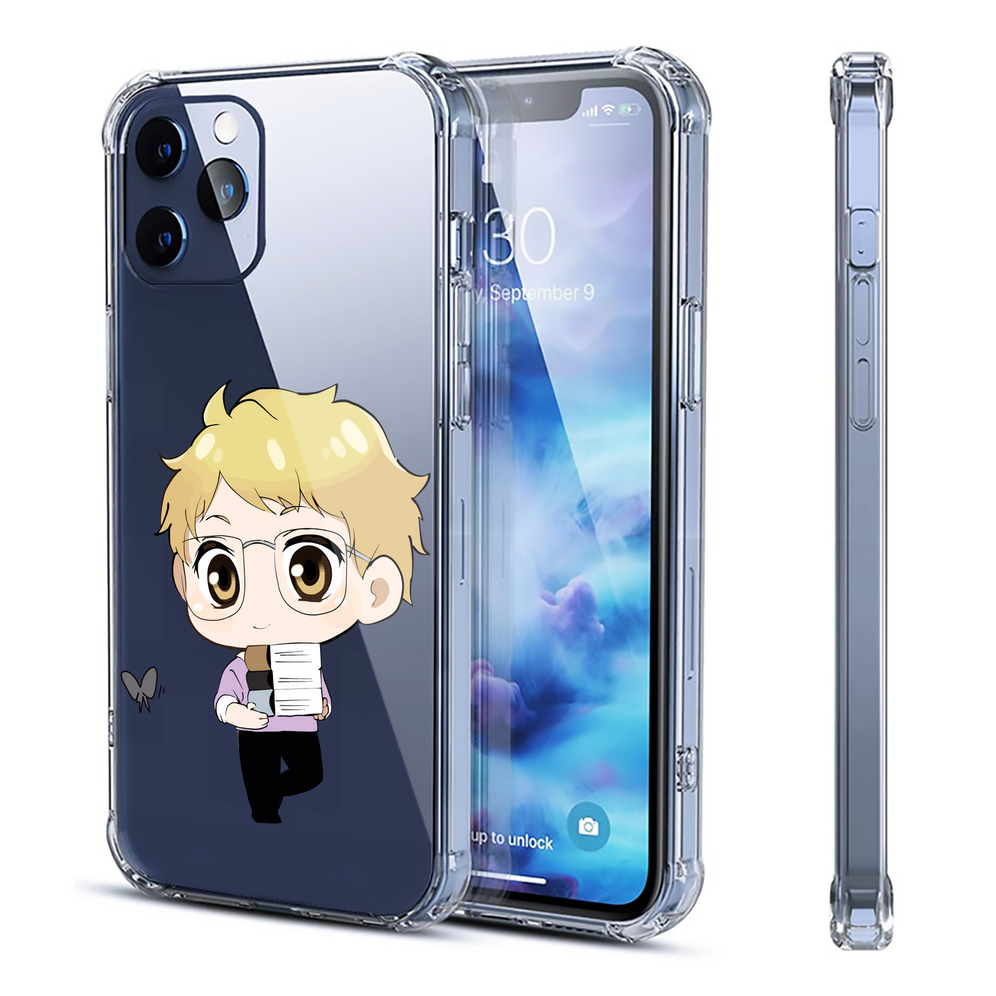 （画像用） ハイキュー!! Haikyu!! 【iPhone 12シリーズ対応】透明スマホケース（クリアソフトケース）